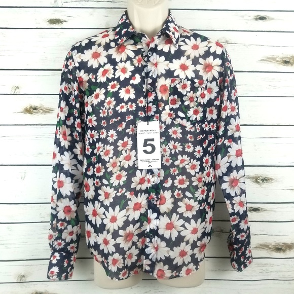 Department Five Other - Department Five Mens 38/15 Button Shirt Flo